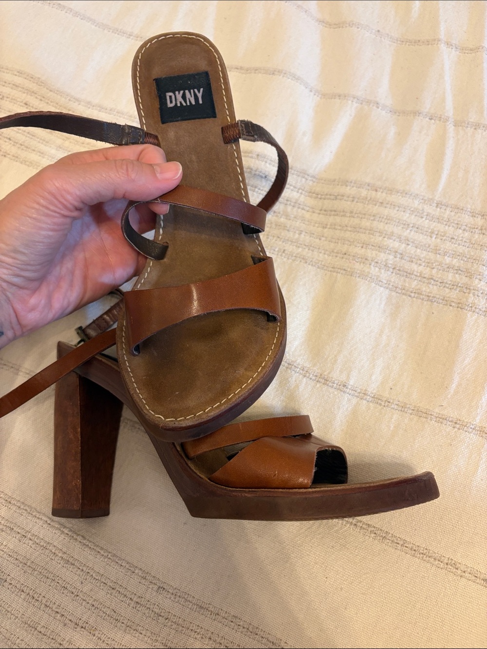 DKNY vintage leather sandals